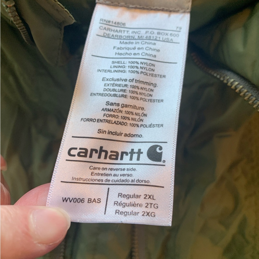 Carhartt Sage Green Women's Vest - Picture 5 of 7